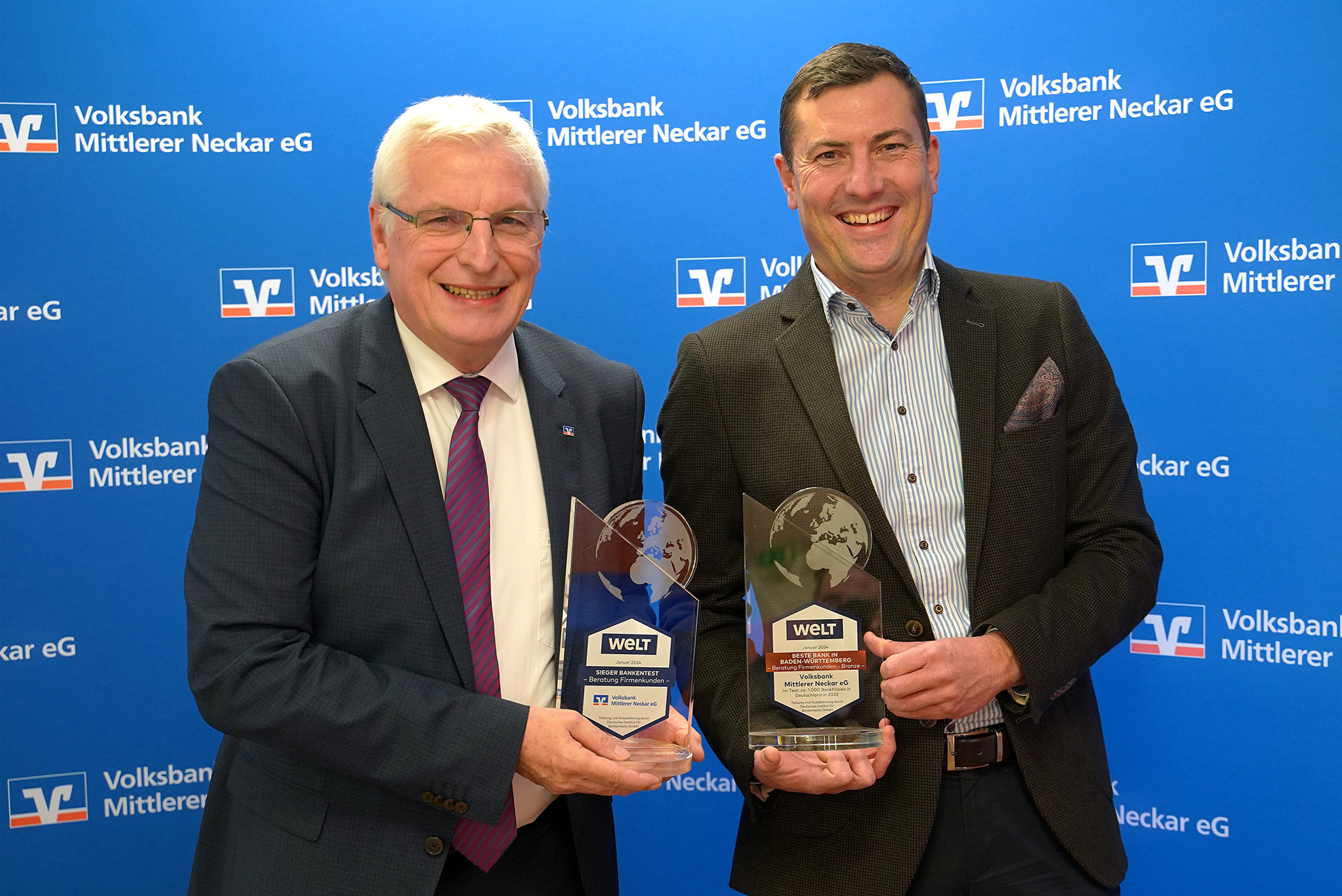 Auszeichnung Firmenkunden Volksbank Mittlerer Neckar eG